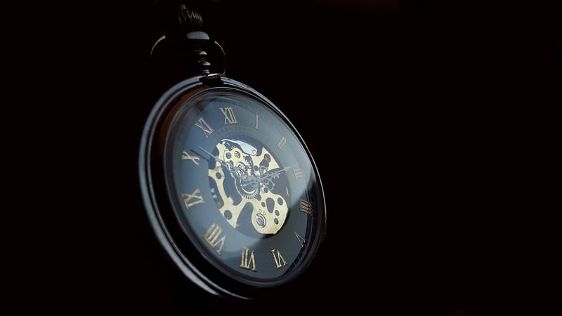 Clock and time concept